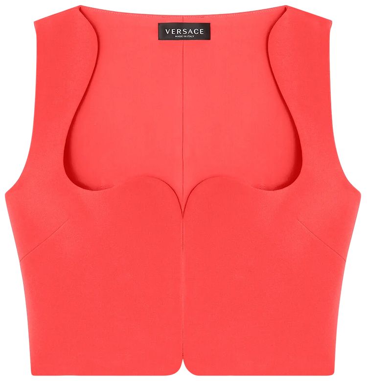 Versace Cady Crop Top Red