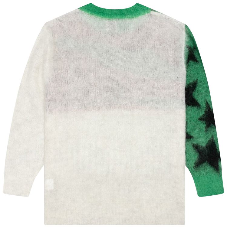SAINT Mxxxxxx x Denim Tears Mohair Knit Sweater WhiteGreenRedBlack