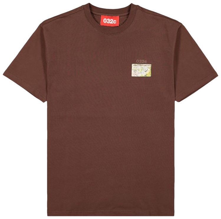 032C Gravestone Short Sleeve T Shirt Brown