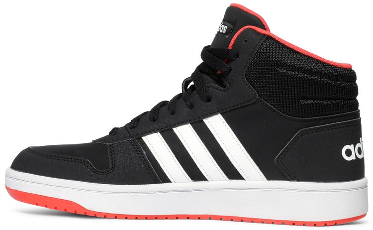 Adidas Hoops 20 Mid J Black Hi Res Red