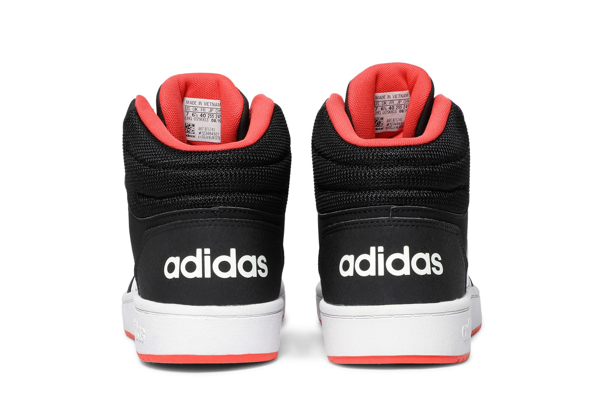 Buy Hoops 2.0 Mid J Black Hi Res Red B75743 GOAT AU