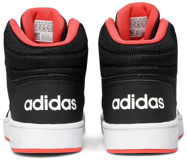 Adidas Hoops 20 Mid J Black Hi Res Red
