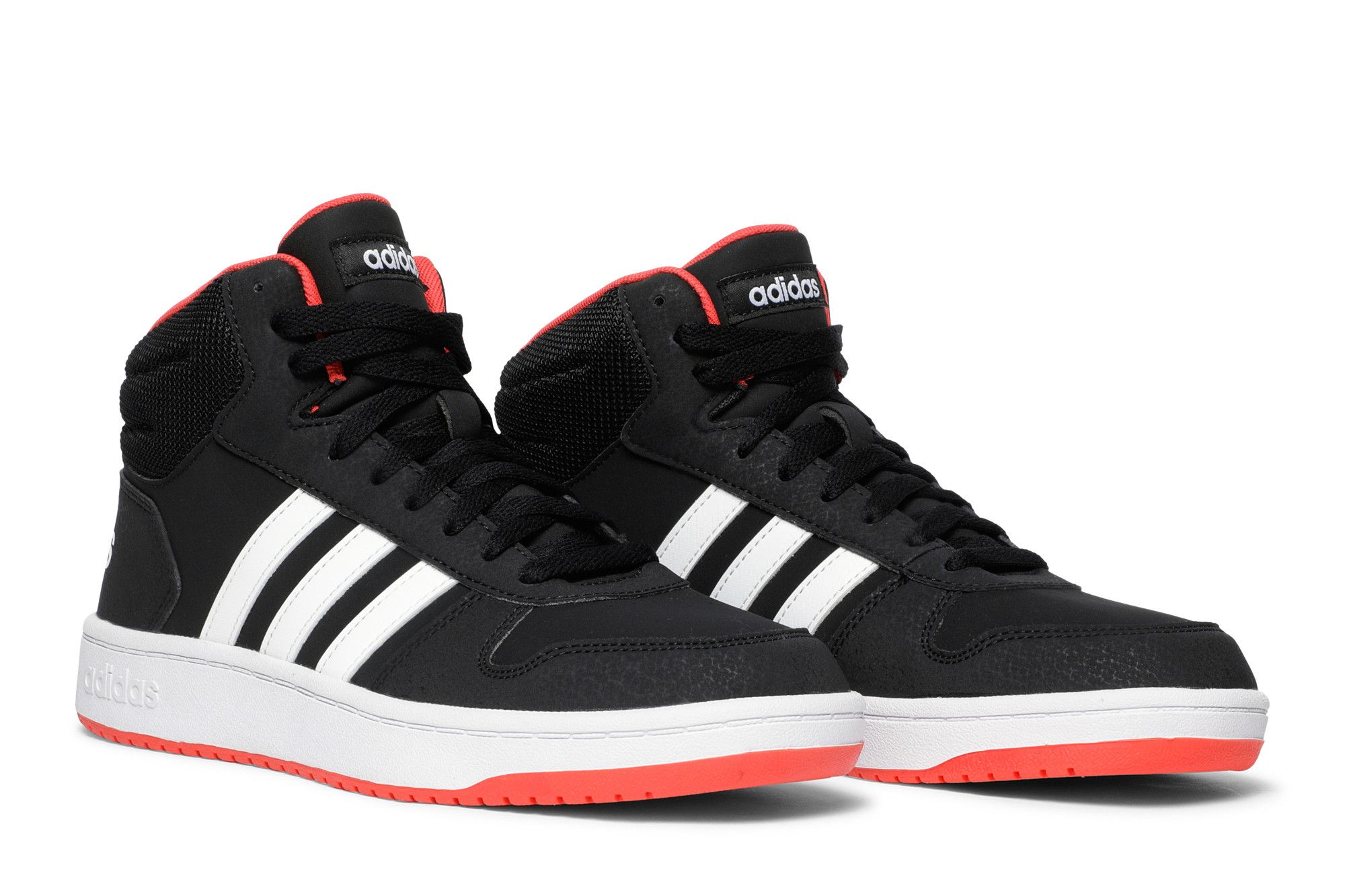 Size 1.0 Hoops 2.0 Mid J Black Hi Res Red