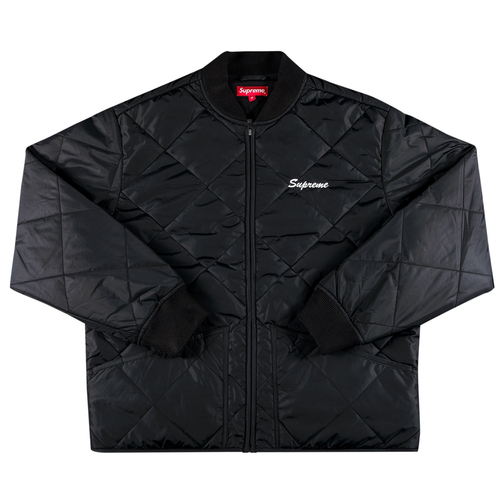 Buy Supreme Quit Your Job Quilted Work Jacket 'Black' - FW21J71