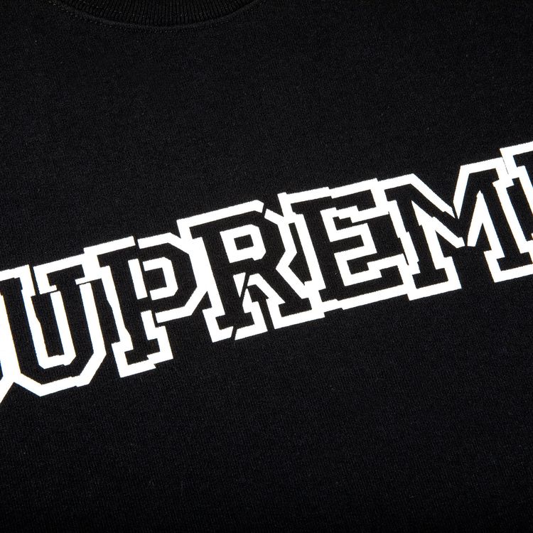 Supreme Shattered Logo Crewneck Black