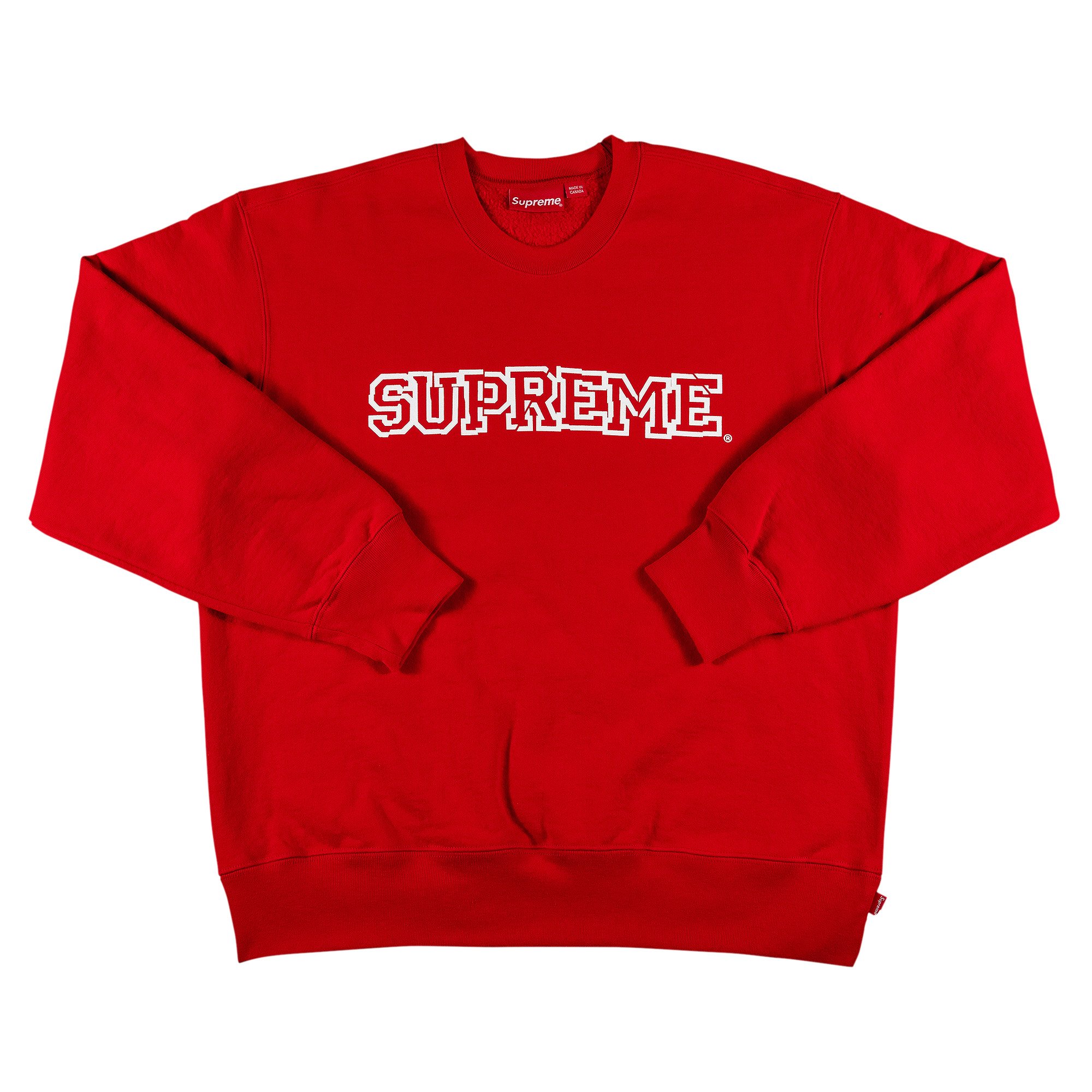 Supreme Shattered Logo Crewneck 'Red'