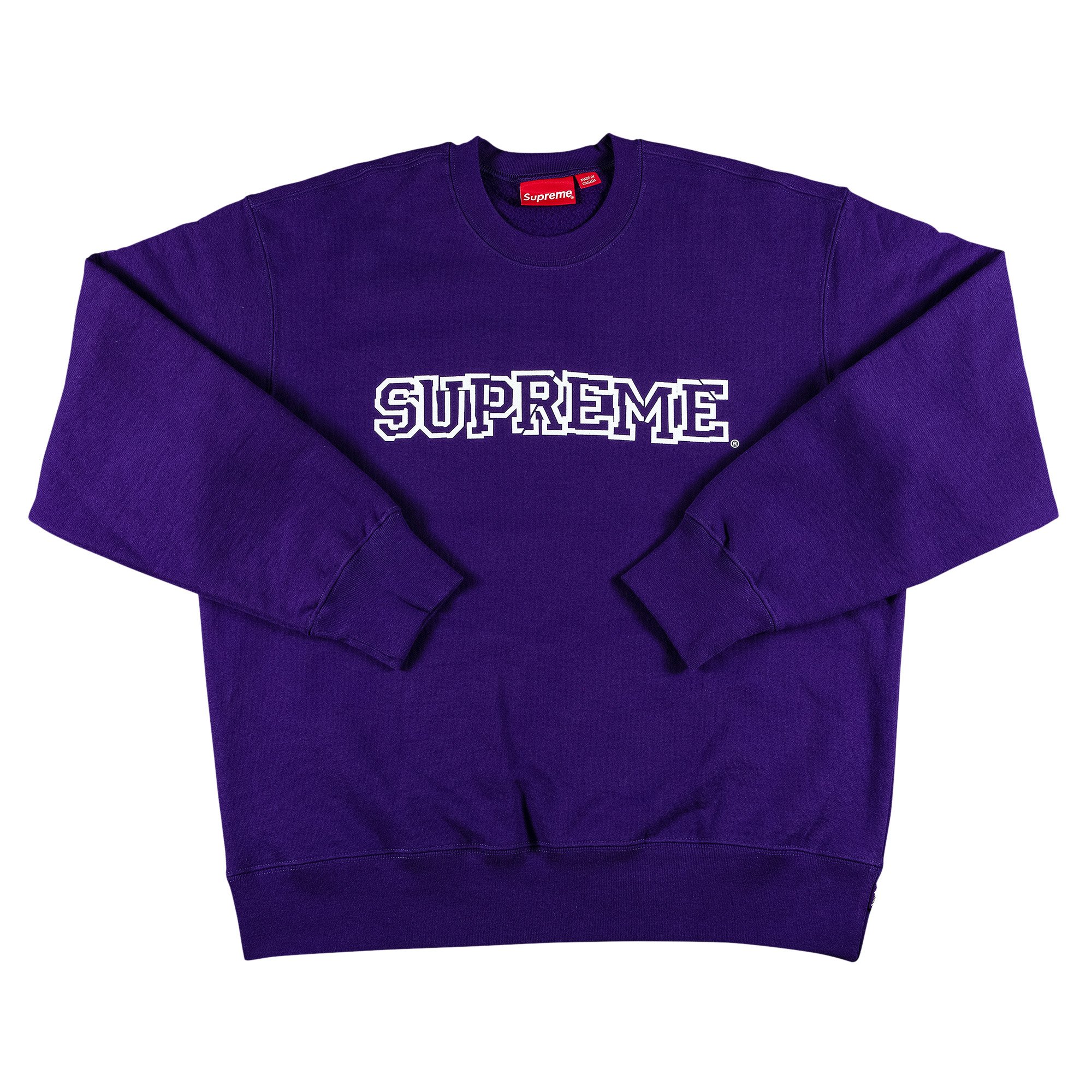 Supreme Shattered Logo Crewneck 'Purple'