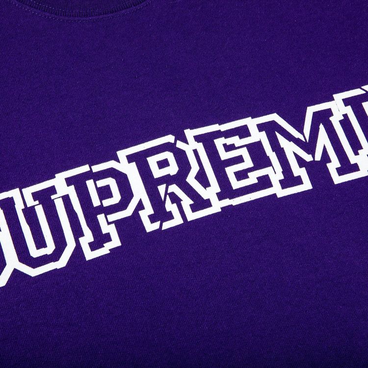 Supreme Shattered Logo Crewneck Purple