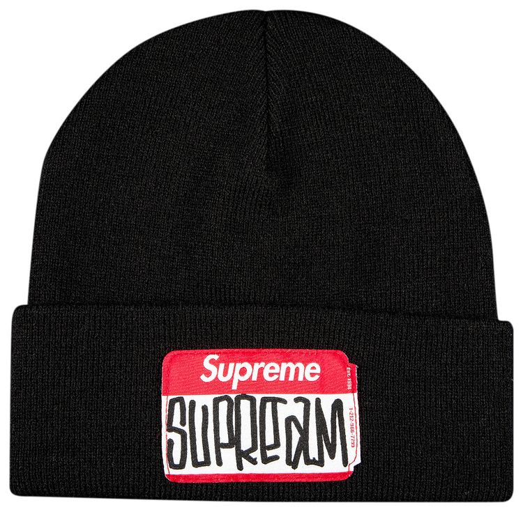 Supreme Gonz Nametag Beanie Black