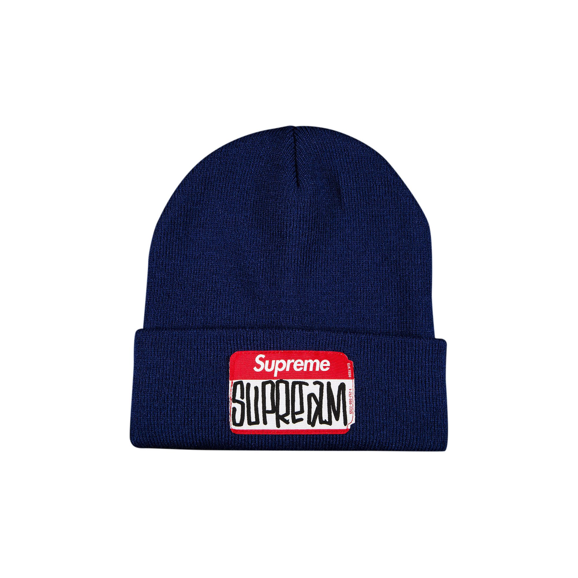 Supreme Gonz Nametag Beanie 'Navy' | GOAT