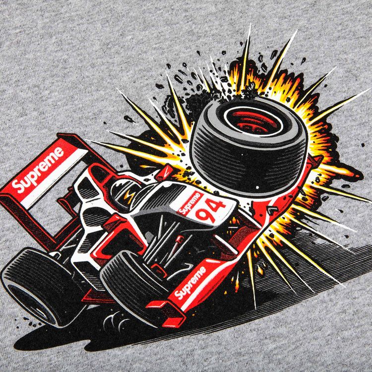 Supreme Crash Tee Heather Grey