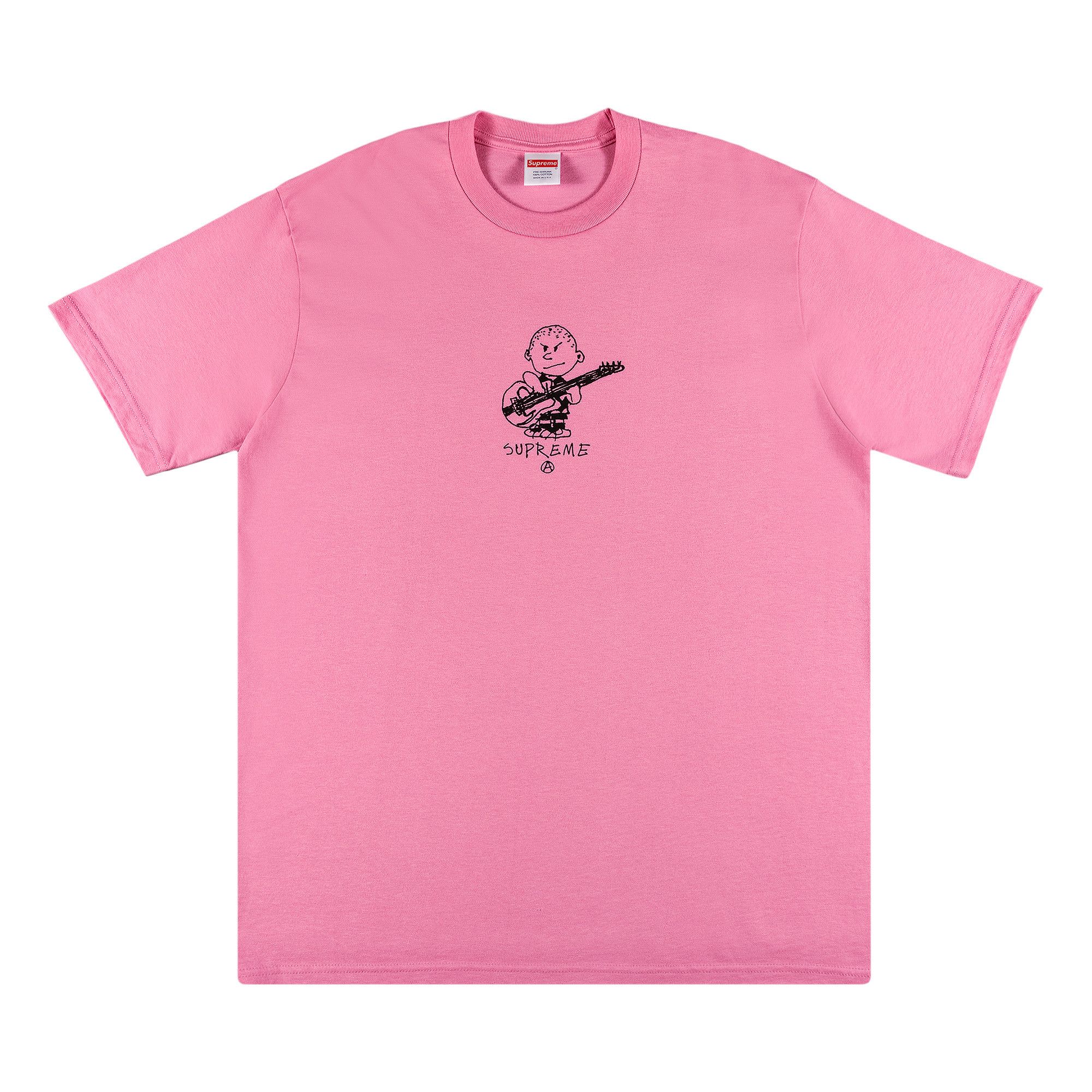 Supreme tee pink sale