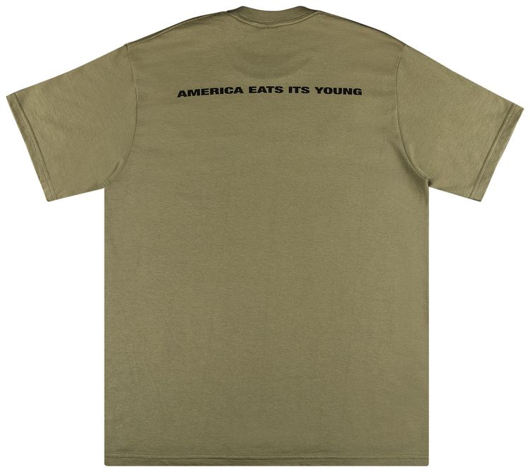 Supreme America Eats Its Young Tee Light Olive