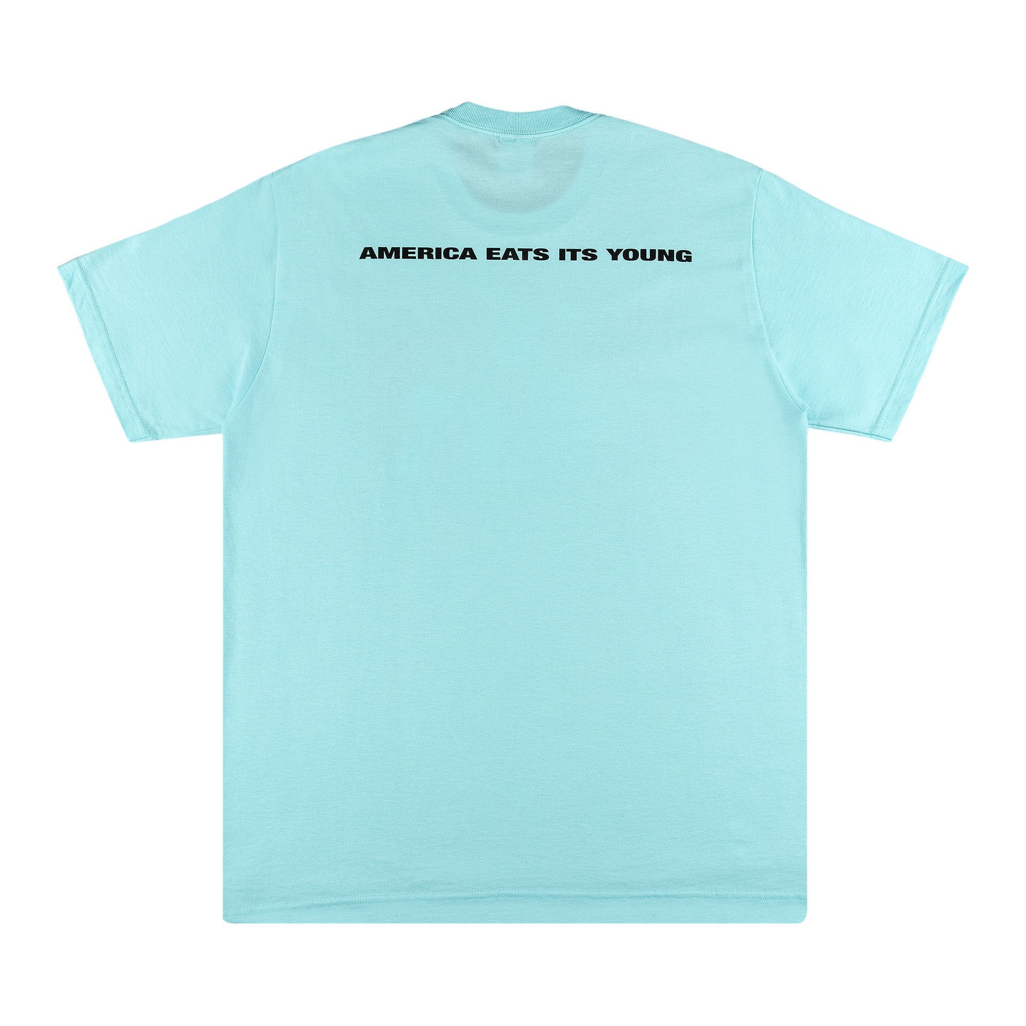 Buy Supreme America Eats Its Young Tee 'Turquoise' - FW21T34