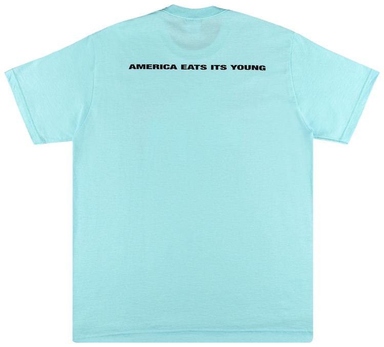 Supreme America Eats Its Young Tee Turquoise