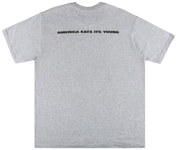 Supreme America Eats Its Young Tee Heather Grey