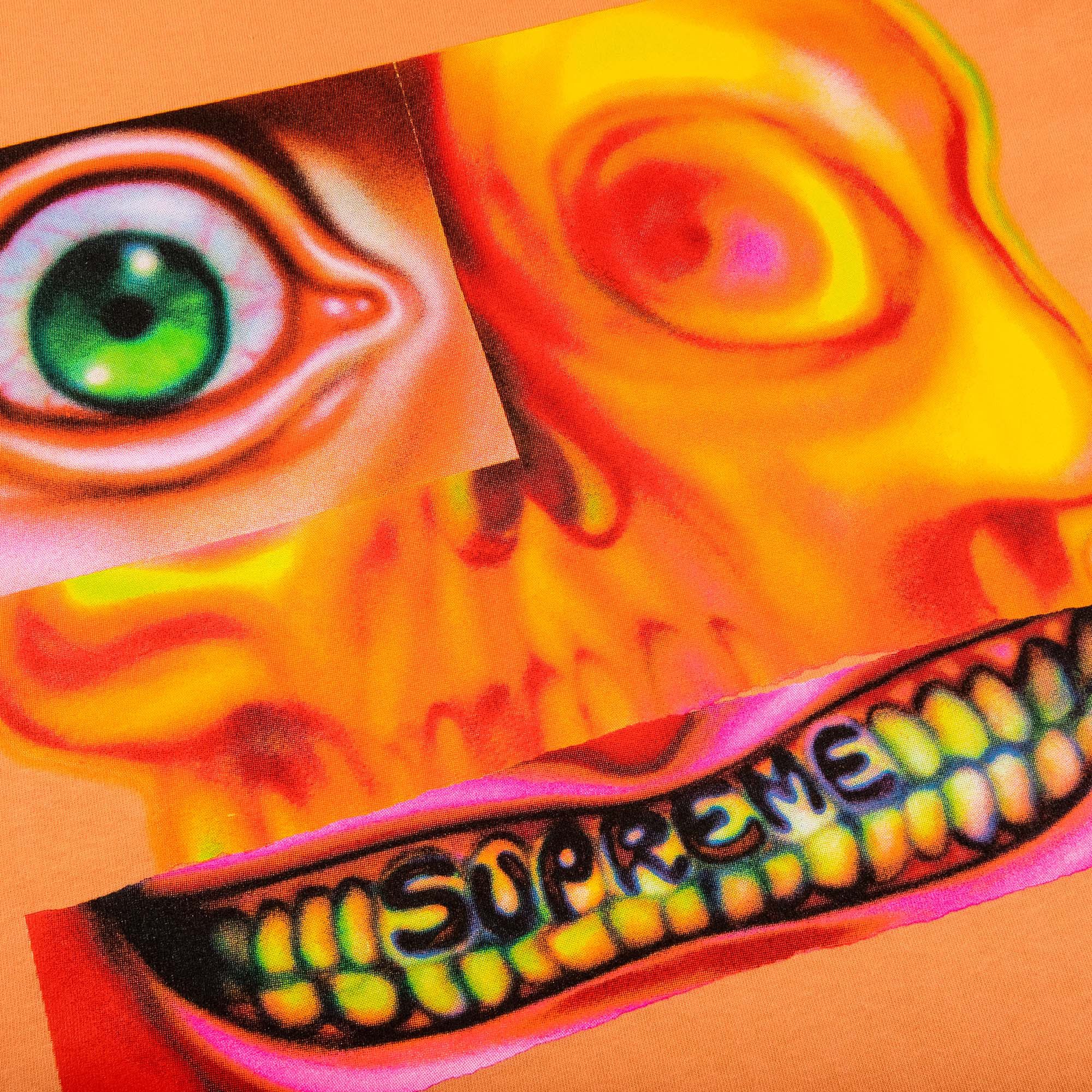 Buy Supreme Face Tee 'Peach' - FW21T29 PEACH | GOAT
