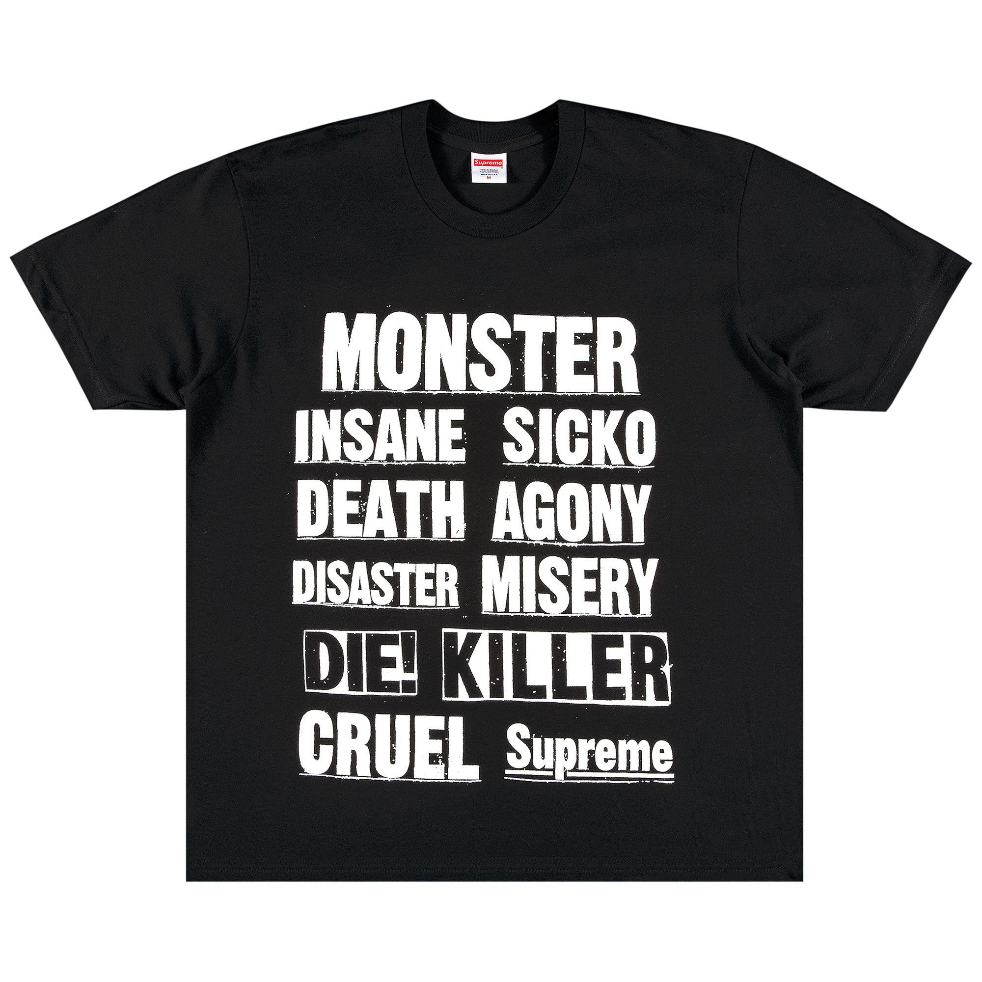 Supreme Monster T-Shirt 'Black' | Men's Size XL