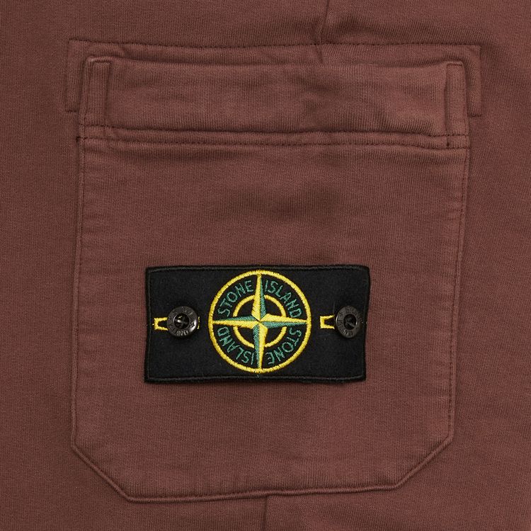 Stone Island Badge Logo Cargo Sweats Mahogany Brown