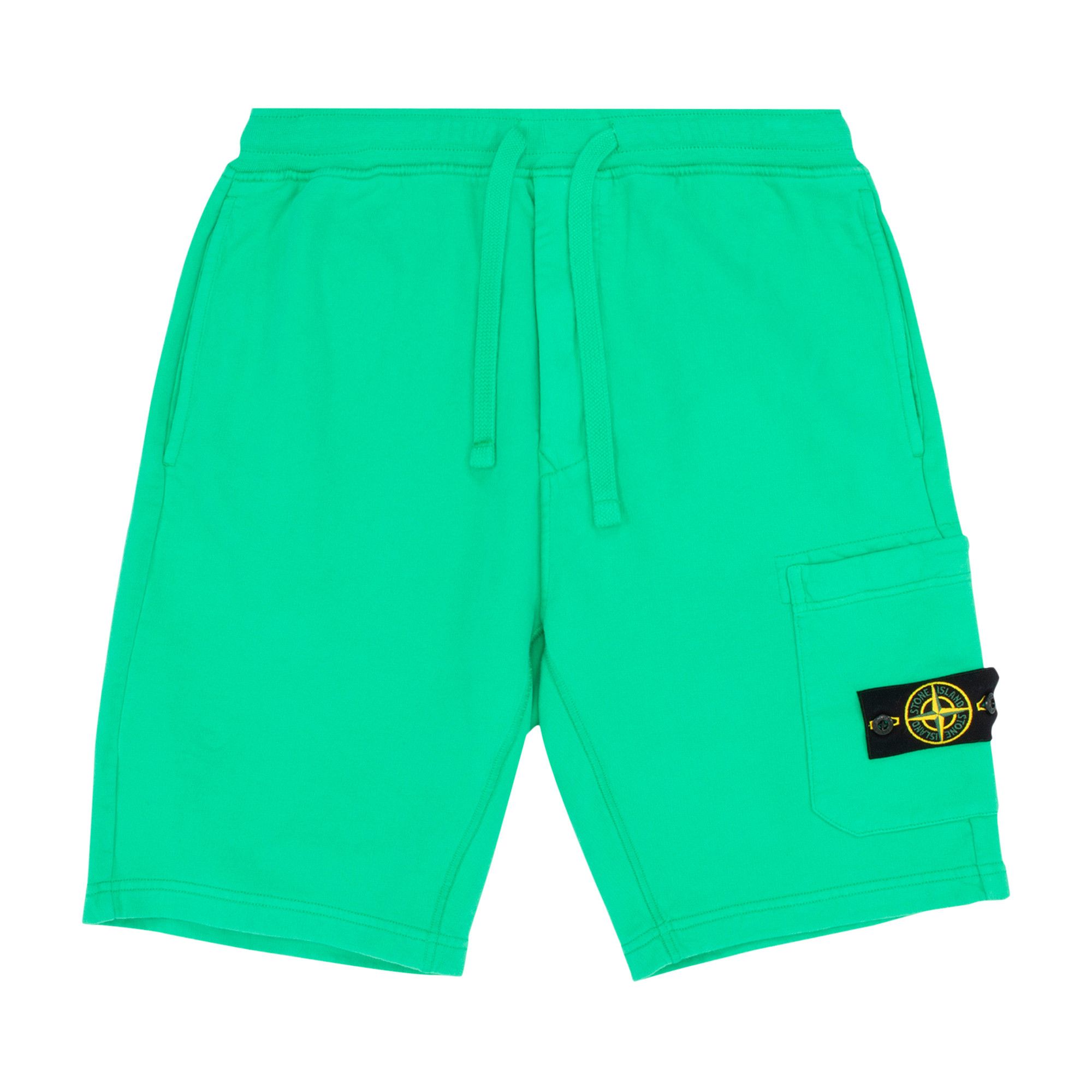 Green stone island sale shorts