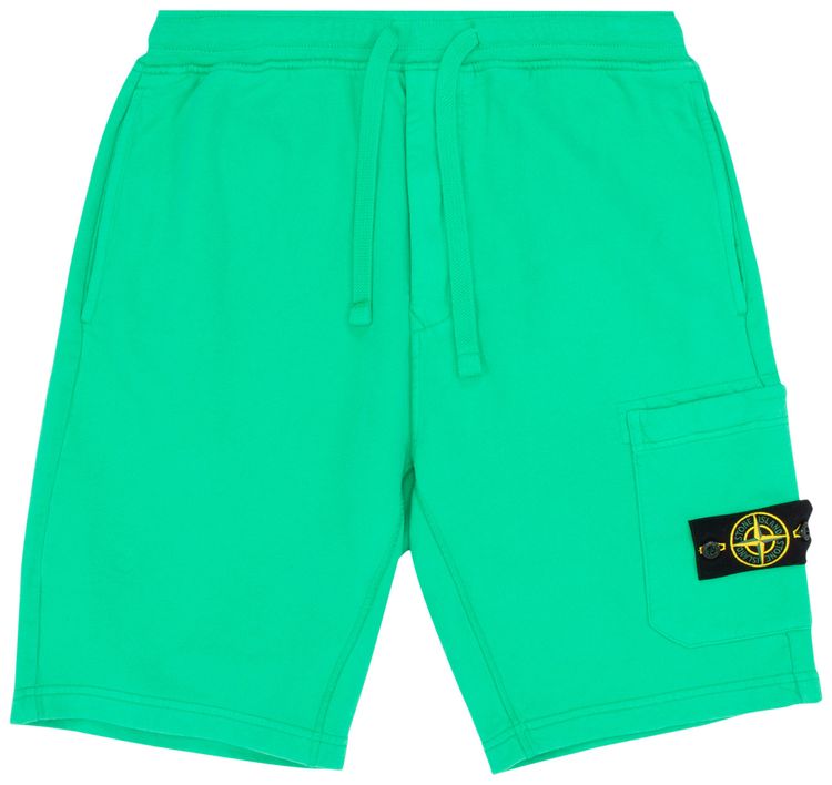Stone Island Fleece Shorts Green