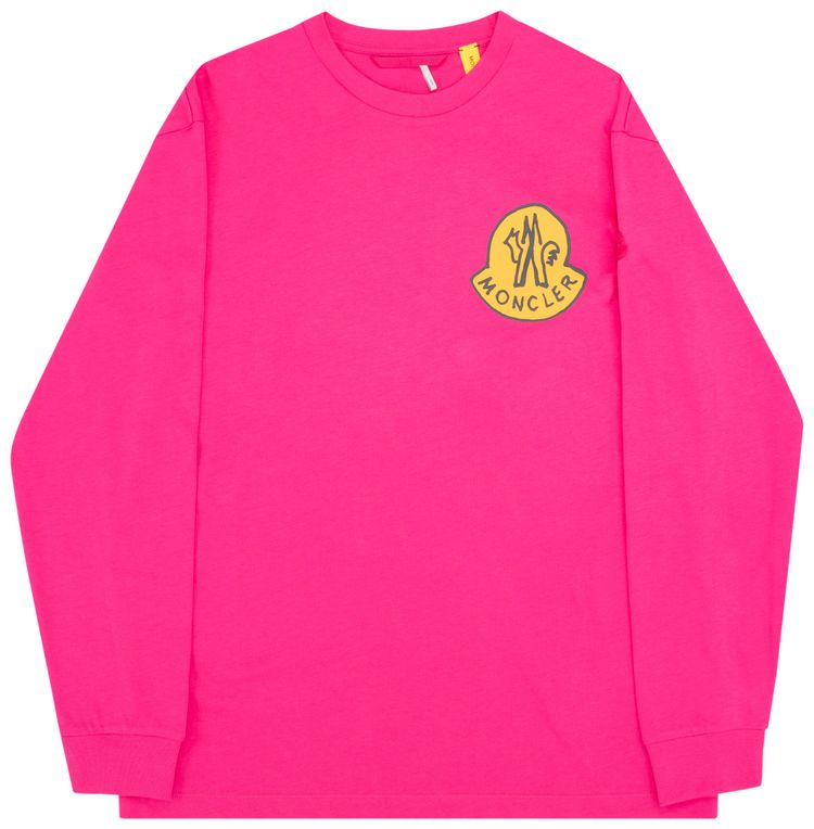 Moncler 1952 Long Sleeve T Shirt Hot Pink