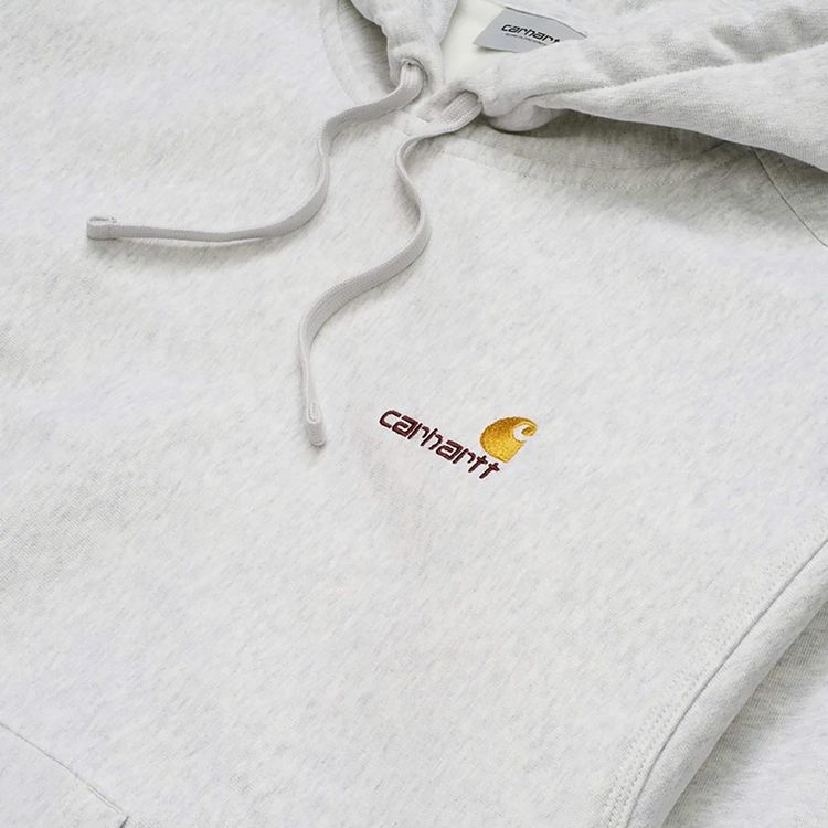Carhartt WIP Hooded American Script Sweatshirt Ash Heather