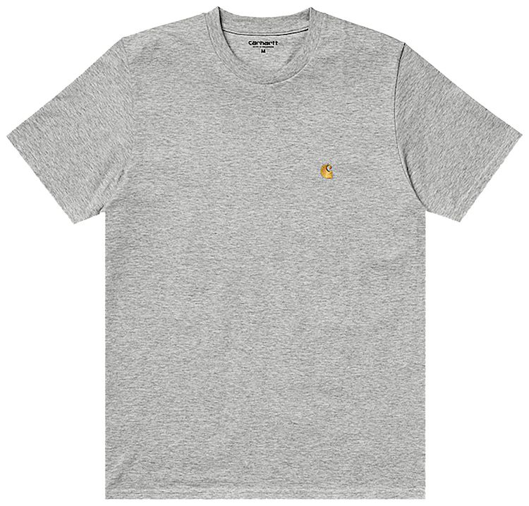 Carhartt WIP Chase T Shirt Grey HeatherWhite