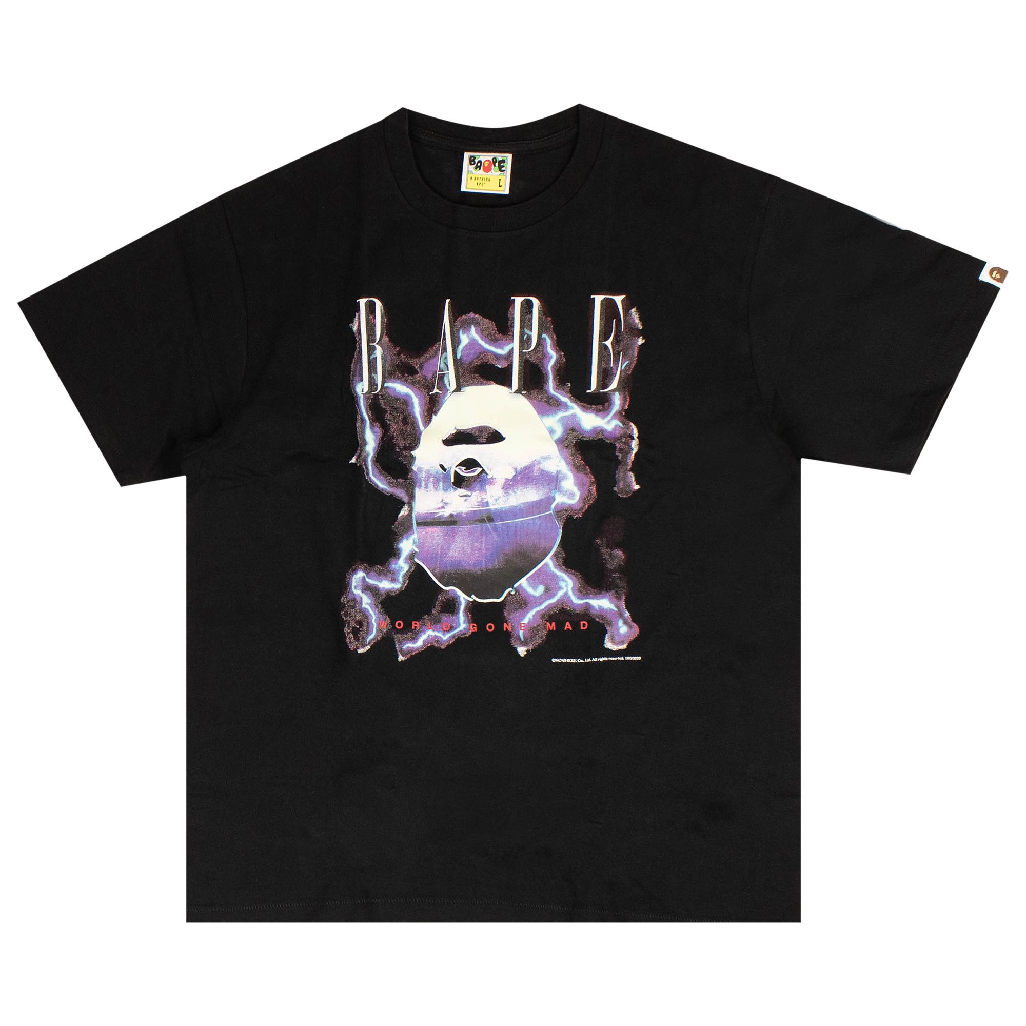 Buy BAPE Lightning Tee 'Black' - 1G80 110 087 BLACK | GOAT
