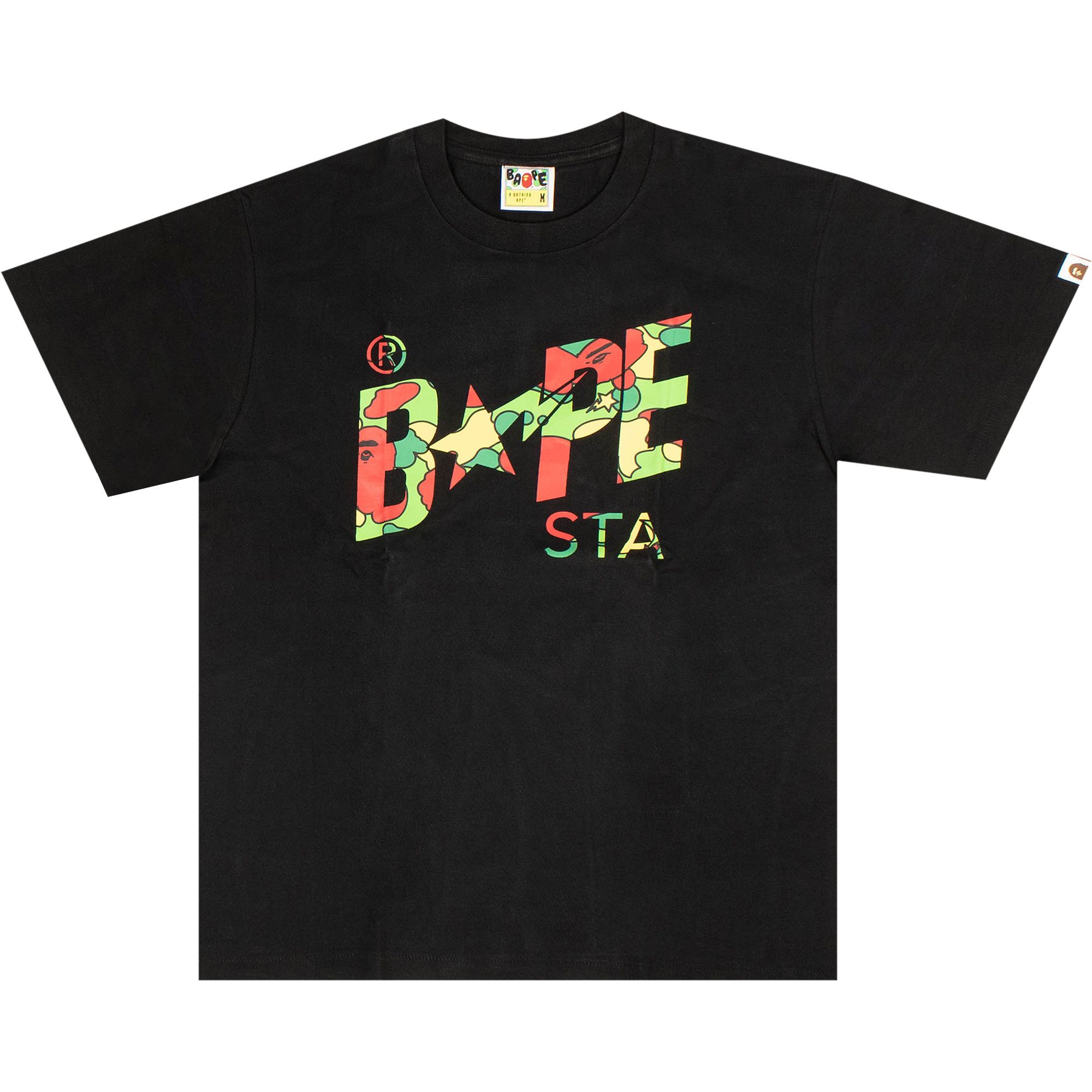 Bape multicolor camo shirt best sale