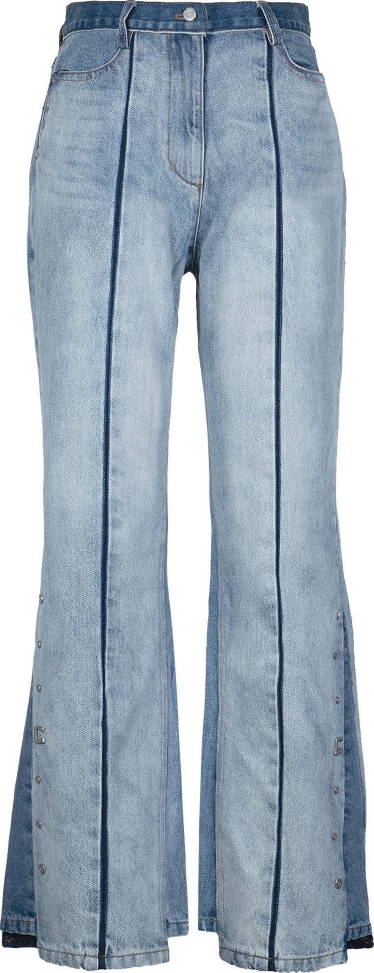 C2H4 Panelled Faded Vintage Jeans 'Blue'