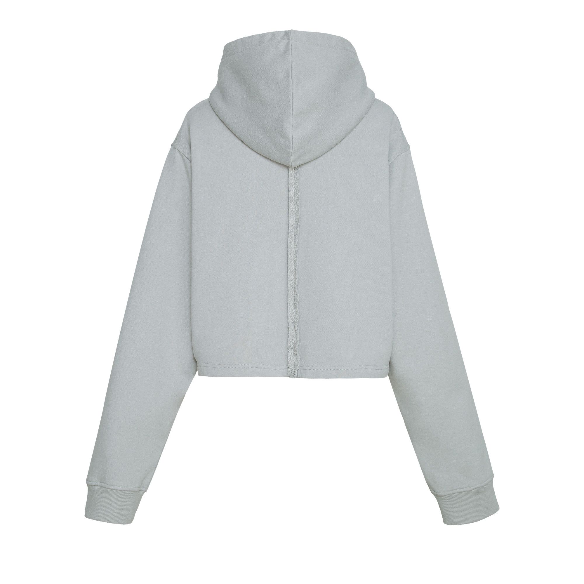 トップ Buy C2H4 Zippered Raw Edge Short Hoodie 'Grey' - R004 W092 トップス