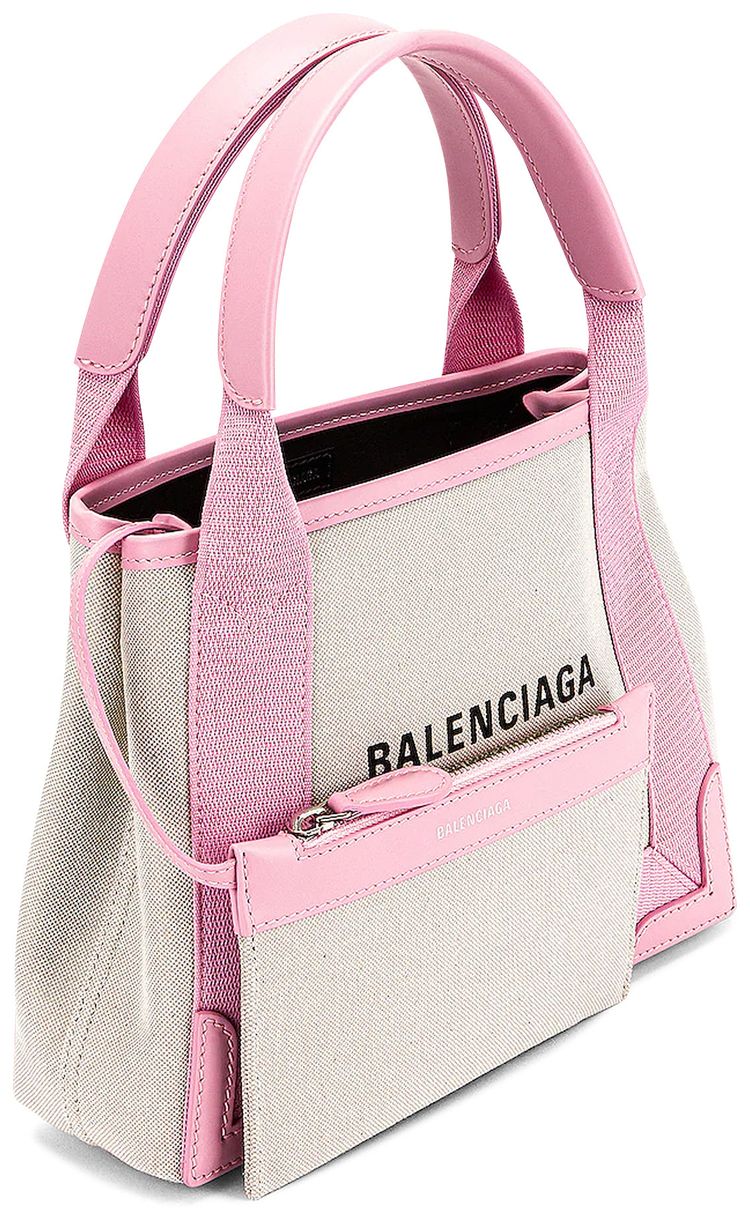 Balenciaga Cabas Shoulder Bag NaturalCandypink
