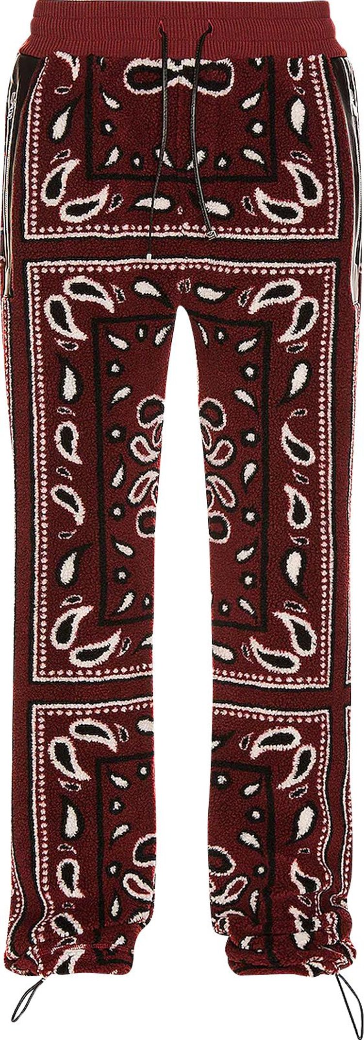 Amiri Printed Bandana Polar Fleece Pants 'Red/Black'