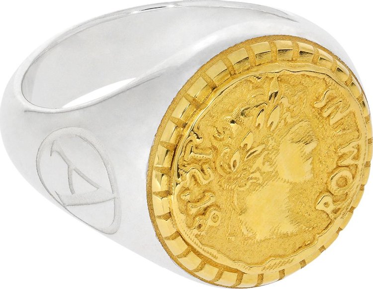 Aries Signet Ring SilverGold