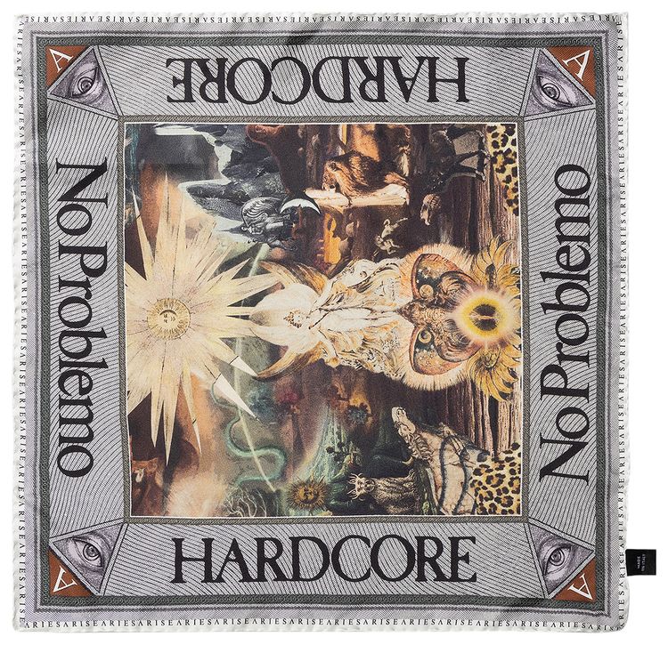 Aries Mystic Print Silk Bandana Multicolor