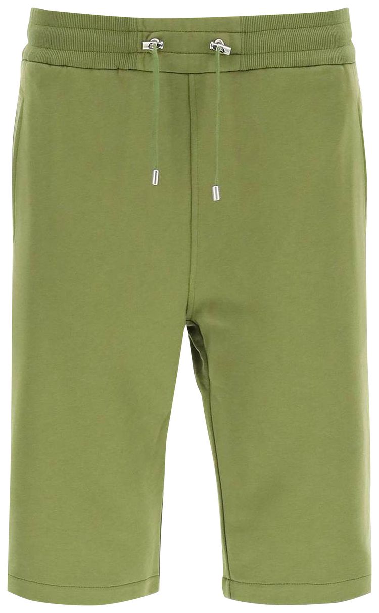 Balmain Eco Design Flock Bermuda Short Khaki
