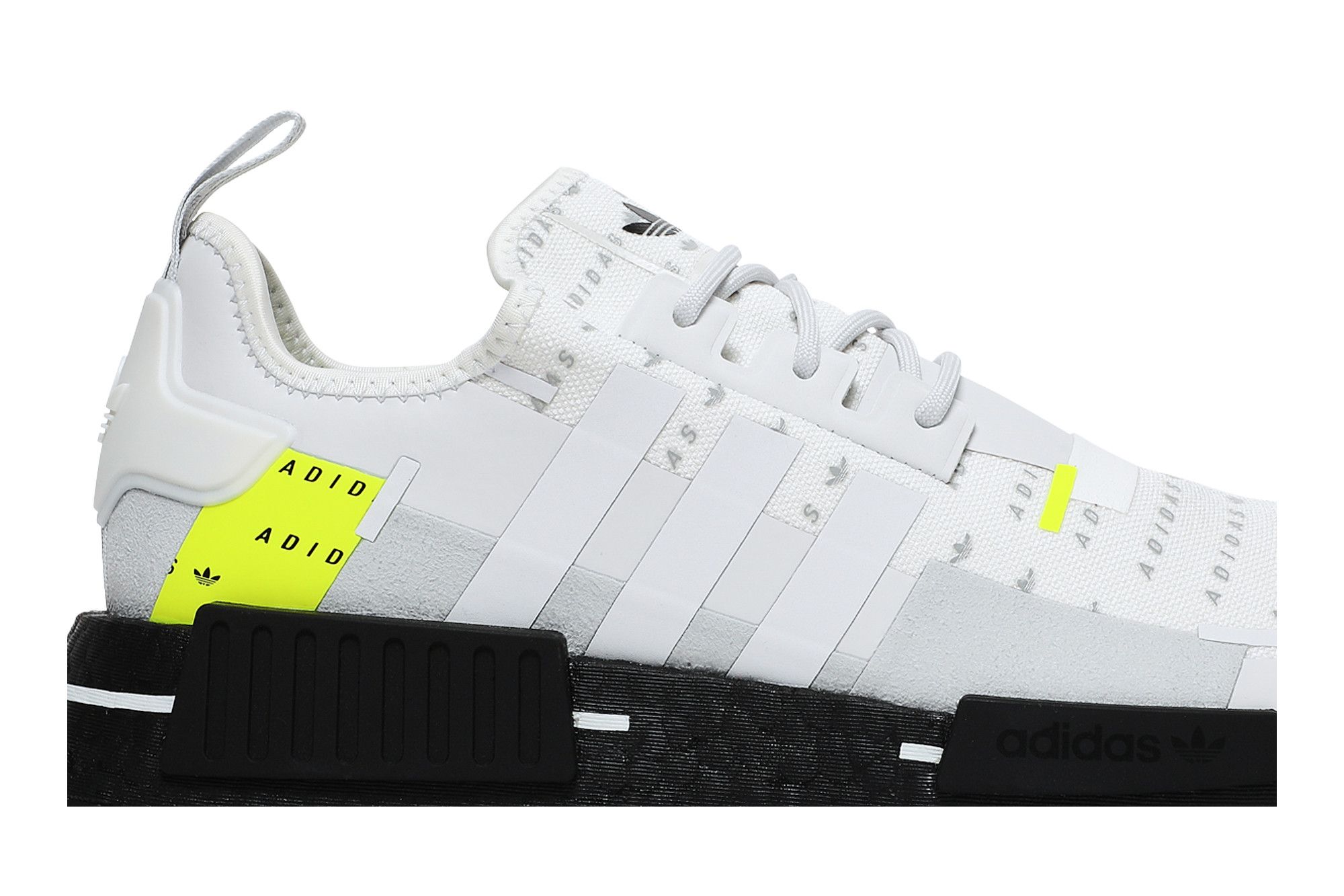 Off-white nmd r1 black white/yellow shoes sale