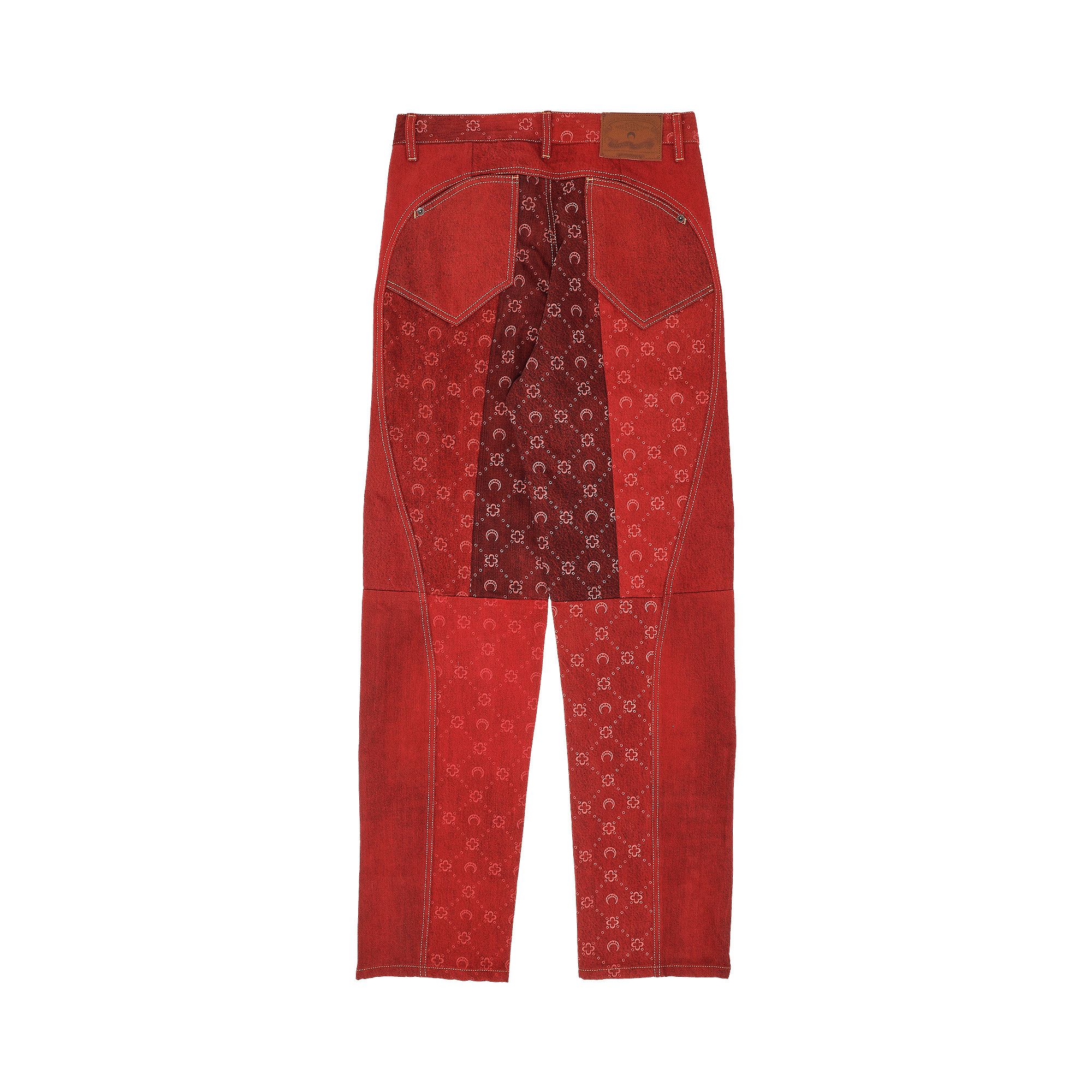 パンツ Marine Serre Trousers Moon Printed Flou Drawstring Trousers • Marine Serre