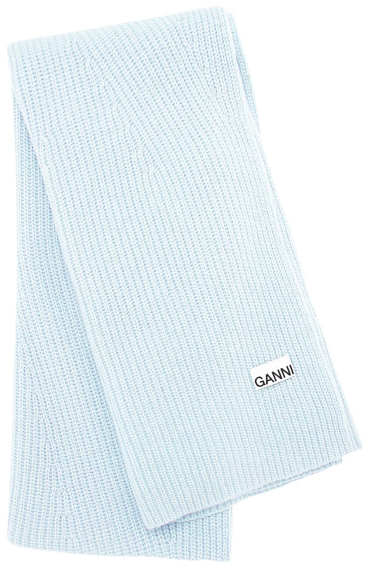GANNI Scarf Baby Blue