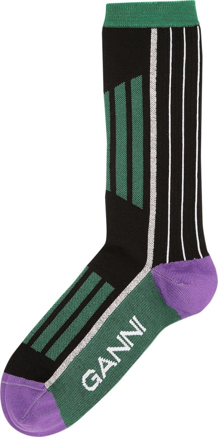 GANNI Sporty Socks 'Posy Green'