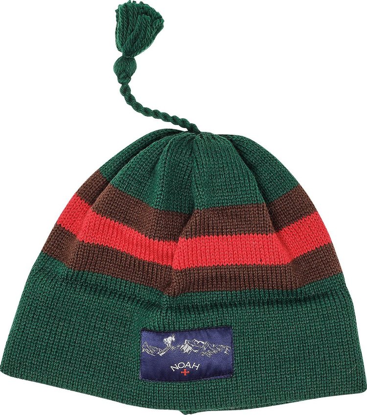 Noah Wool Ski Hat 'Bottle/Brown/Red'