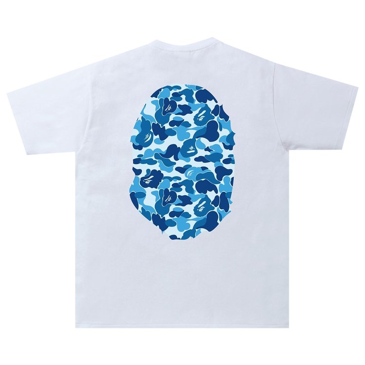 BAPE ABC Camo Big Ape Head Tee WhiteBlue