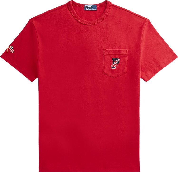 Polo Ralph Lauren Tokyo Stadium Classic Fit T Shirt Red