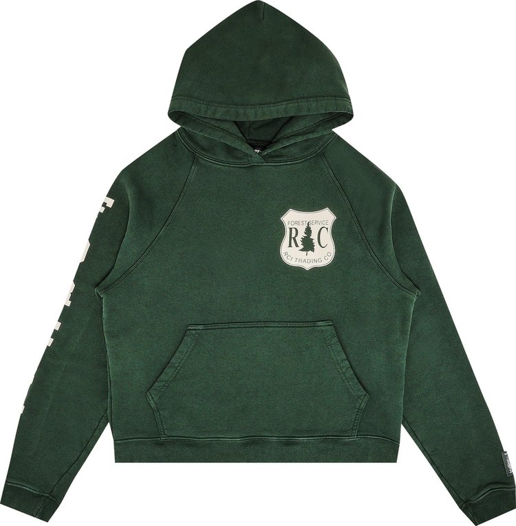 Reese Cooper Forest Collegiate Hooded Sweatshirt 'Forest Green'