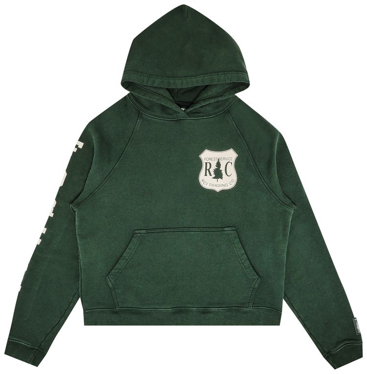 Reese Cooper Forest Collegiate Hooded Sweatshirt Forest Green