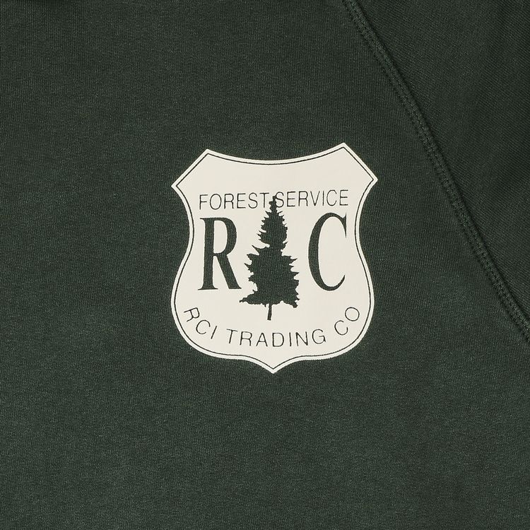Reese Cooper Forest Collegiate Hooded Sweatshirt Forest Green