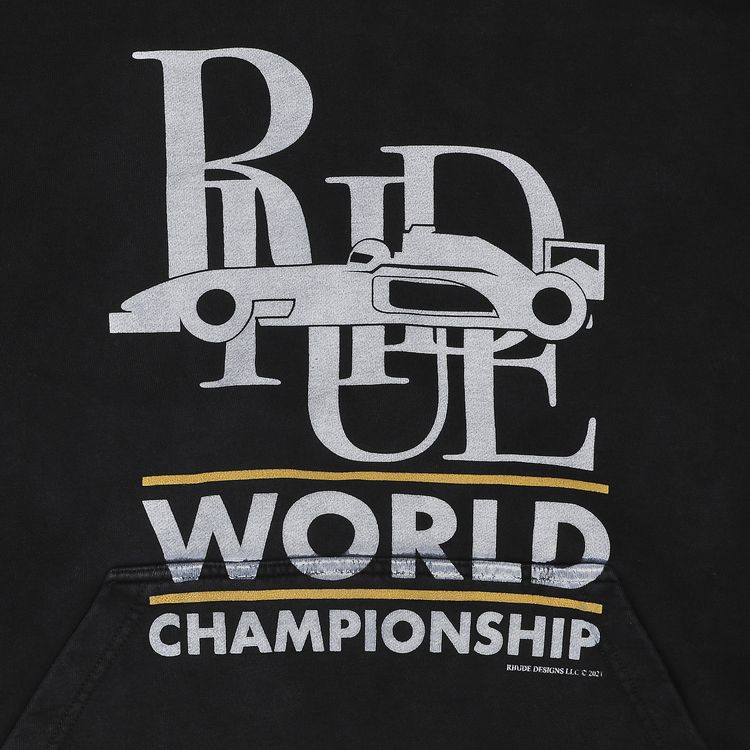 Rhude World Champion Hoodie Black