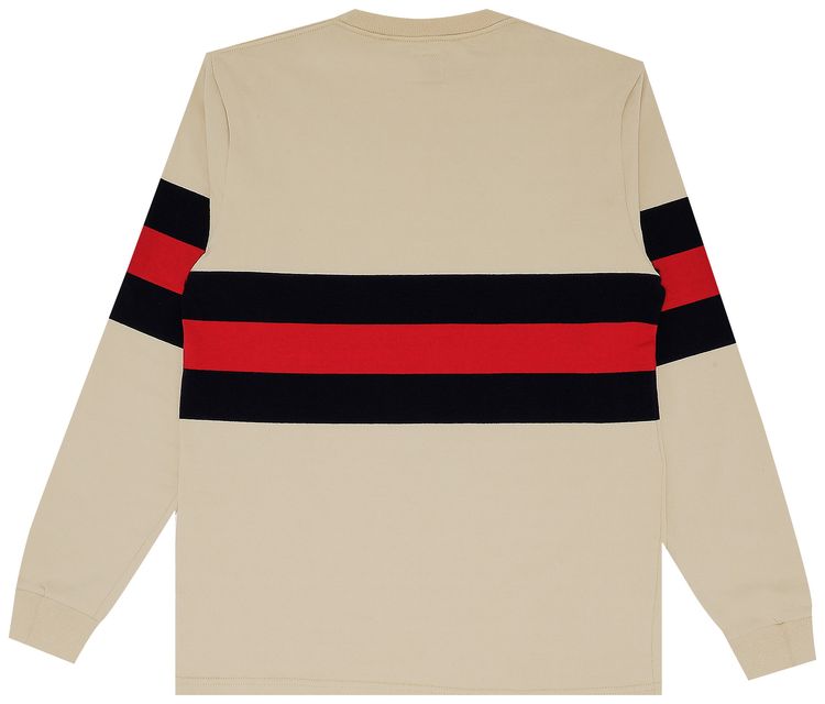Noah Long Sleeve Rugby Crew Vegas GoldNavyDark Red