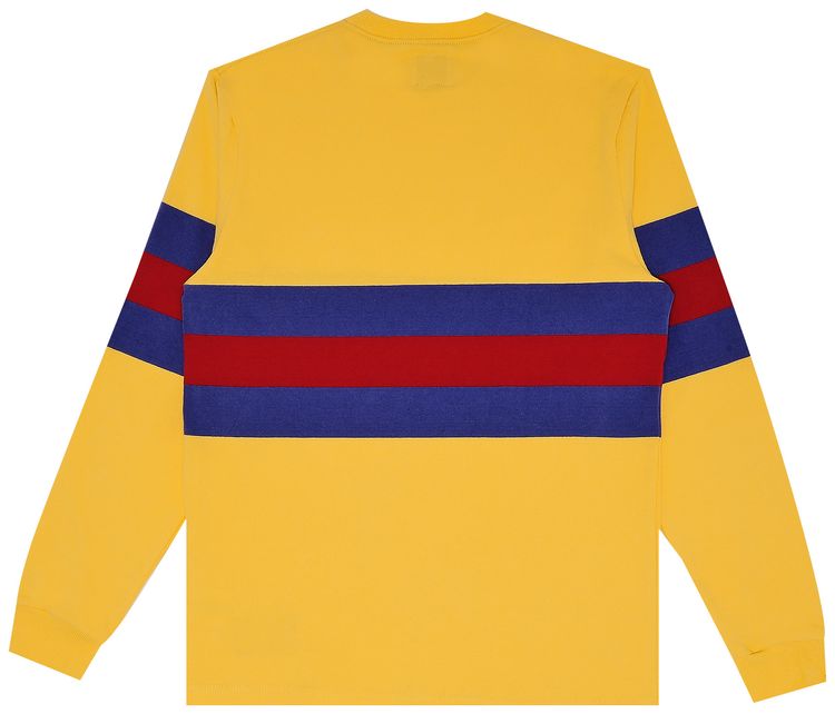 Noah Long Sleeve Rugby Crew YellowMarineDark Red